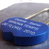 Personalised Engraved 48mm Blue One Lock Padlock - GiftedinDesign