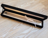 Personalised Engraved Stainless Steel Cake Knife with Velvet Gift Box