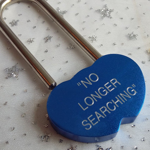 Personalised Engraved 48mm Blue One Lock Padlock - GiftedinDesign