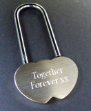 Personalised Engraved Brass One Lock Padlock (Medium - 48mm) - GiftedinDesign